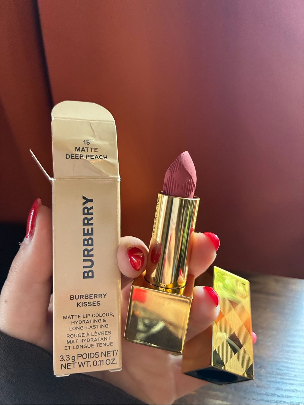 Burberry Matte Lipstick — Deep Peach (15)